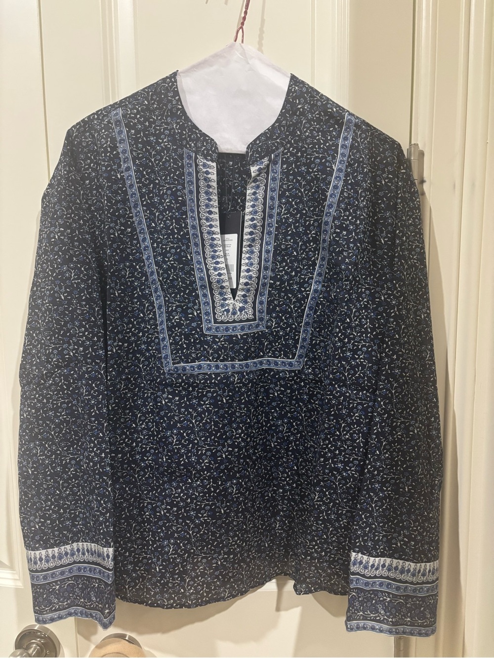 Women's Navy Blue Printed Tunic
